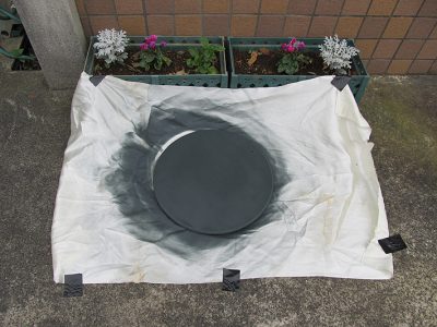 手作りコーヒー屋さん看板製作中